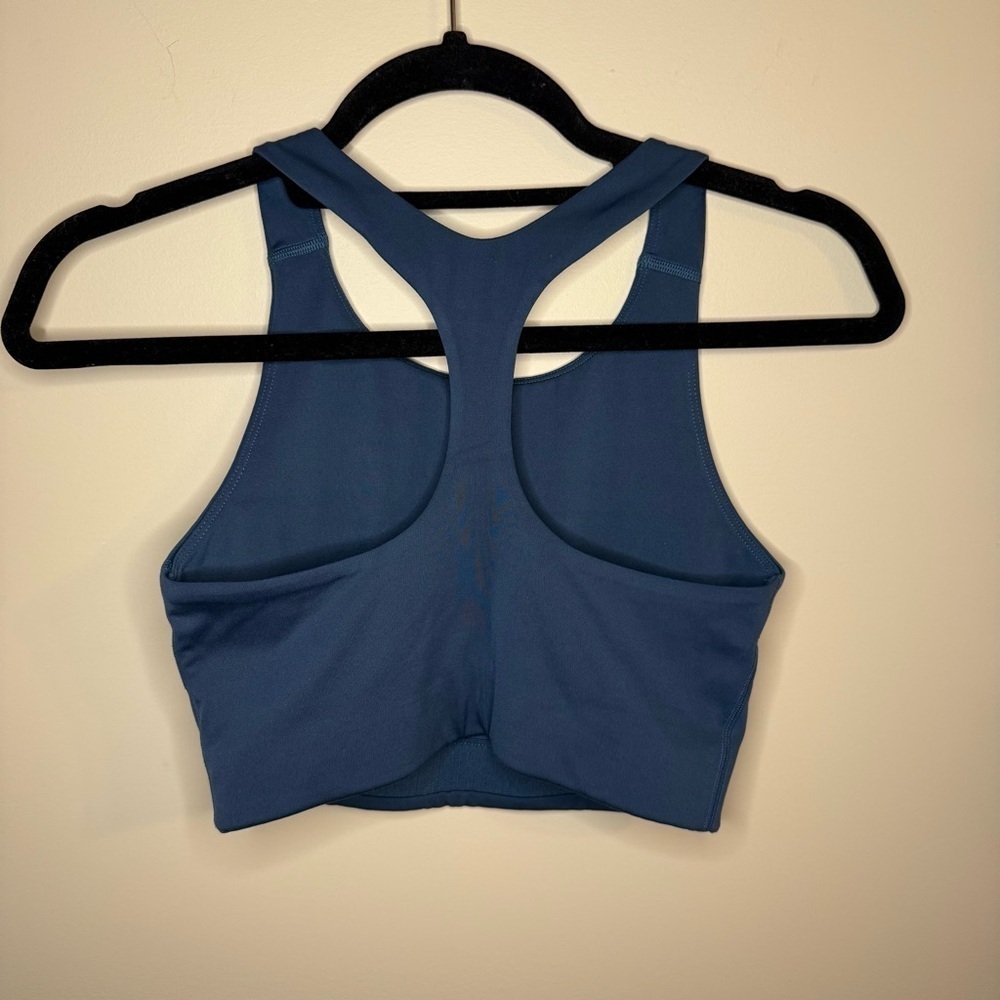 GIRLFRIEND COLLECTIVE Navy Blue Racerback Sports Bra S - Picture 2 of 4